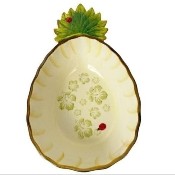 Temp-tations presentable ovenware copa pineapple 1.5 qt Style Ppp-sq-791066 - Picture 1 of 11